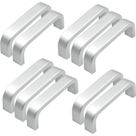 (64 MM), Set mit 10 Mini-Aluminium-Küchenschranktürgriffen, Schubladengriffen für Schlafzimmermöbel. (1/5)