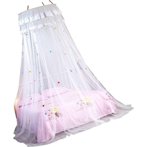 Moustiquaire suspendue avec dentelle pour lit, protection (1/5)