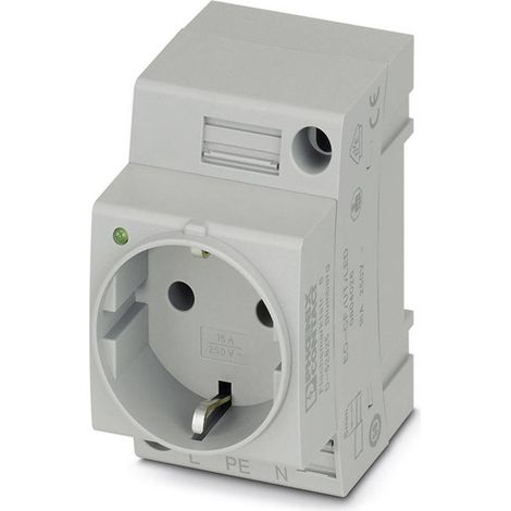Prise 2P+T modulaire Phoenix Contact EO-CF/UT/LED gris 1 pc(s) (1/2)
