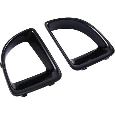 Cadre de déflecteur d'air avant (noir) compatible avec les modèles R55, R56, R57, R58, R59 et JCW S, une paire, références : 51117255117 51117255118 (1/5)