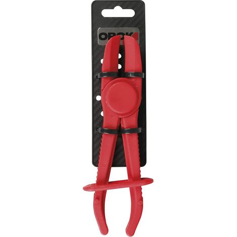 Pince durite - Longueur: 190 mm - Stop Liquide - Ecartement Maximal: 35 mm - Matière: Nylon - Couleur: Rouge - Pince pour Colliers de tuyaux - pour Fermer Les tuyaux Flexibles - Durable (1/5)