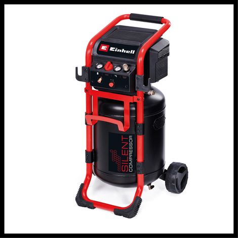 Einhell Compresseur Silencieux TE-AC 270/50 Silent (1 650 W, 10 bar max., cuve de 50 l, 70 dB, sans lubrification)