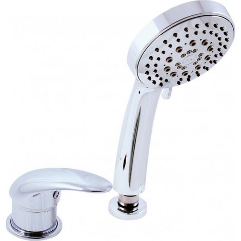 Mitigeur bord de baignoire 2 trous DANUBIE en laiton chromé (1/4)