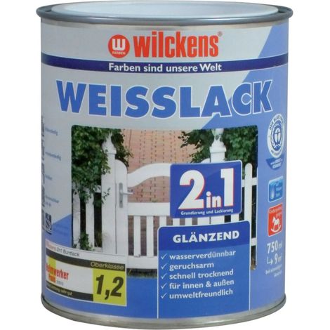 wilckens Weißlack 2in1 750 ml, glänzend
