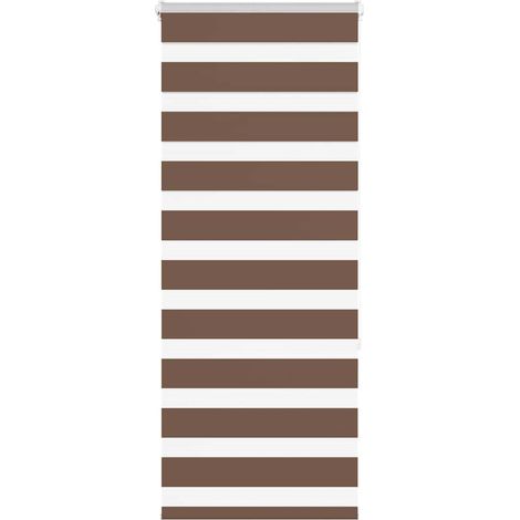 Doppelrollo Braun 55x150 cm Stoffbreite 50,9 cm Polyester
