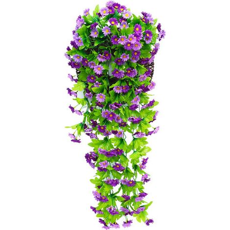 Guirlande Fleur Artificielle - Chrysanthème Froissé Murale - Décoration Intérieure Extérieure pour Mariage Fête Maison Église - 1 Pièce (1/5)