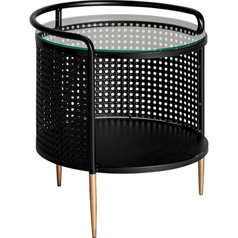 Table basse fussen - Noir, doré (1/4)