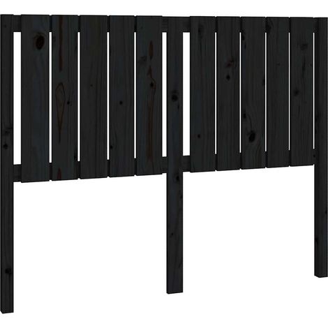 Maison Exclusive - Cabecero de cama madera maciza de pino negro 1 (1/5)