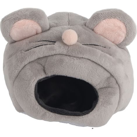 Jolie petite maison de couchage en forme de souris pour animal de compagnie, nid doux, lit chaud, Cage pour Hamster (1/5)