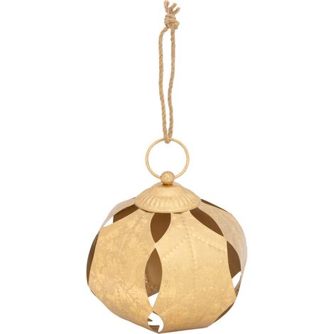 Suspension de Noël Boule en métal Doré H 24.5 cm - Feeric Christmas (1/3)