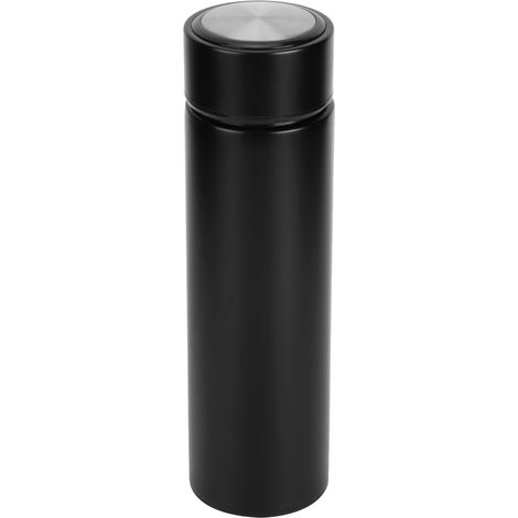 Gobelet isotherme 500 ml en acier inoxydable noir mat, style moderne et épuré, idéal pour la maison et le bureau. (1/5)
