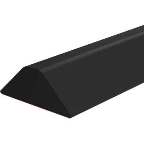 Douche pliable garde-eau - Barrière d'eau en caoutchouc flexible 1 m / 39 po noir (1/4)