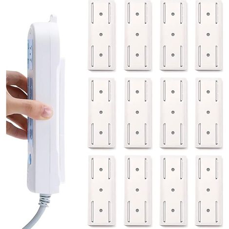 8 Stück Selbstklebender Stanzfreier Sockelhalter, (12 Pcs White)，，8 Stück Selbstklebender Stanzfreier Sockelhalter, (12 Pcs White)， (1/5)
