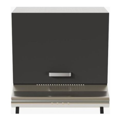 Meuble sur hotte - 60 cm - Noir (1/4)