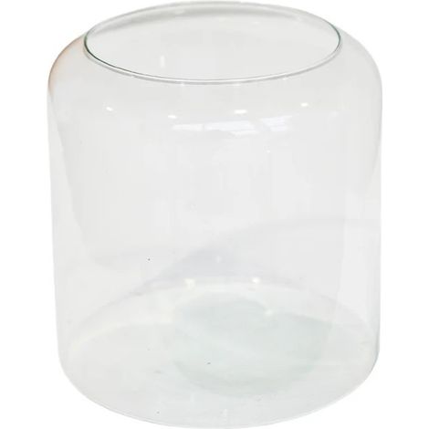 Hurricane Lantern with Sand - Glass - L23 x W23 x H31 cm - Clear