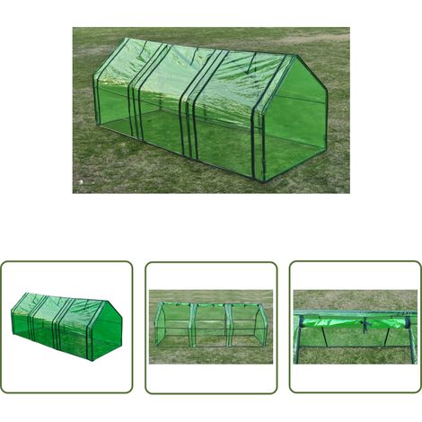 The Living Store Serre avec 3 portes - Serre De Jardin - Serre Extérieure - Abri Jardin - Tunnel De Jardin - Protection Plante (1/5)