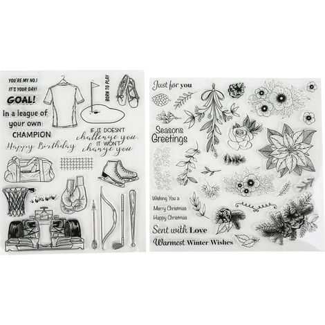 Tampon en caoutchouc transparent pour scrapbooking et cartes de vœux DIY (1/5)