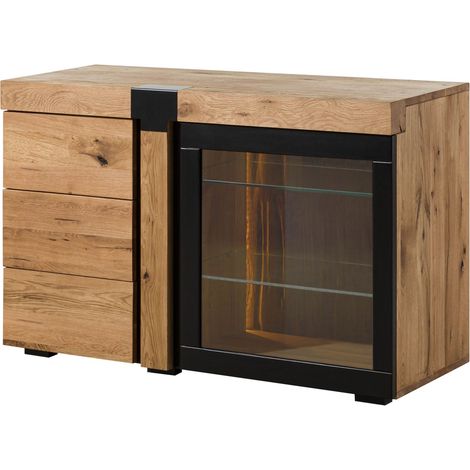 Credenza in legno di Quercia selvatica 115x45x75 oliato / naturale ROTTERDAM 115