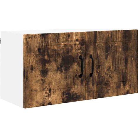 Meuble mural de cuisine,Armoire de cuisine avec étagère Chêne fumé 80 x 31 x 40 cm CFW60327 (1/5)