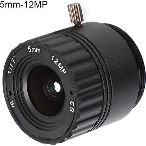 TOIVIZE-Optique CCTV Fixe 5mm F1.2 12MP Monture CS 1/1.7 Lens Haute Résolution (1/4)