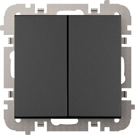 Interrupteur encastré Vestra pour lustre, sans cadre, IP20, noir 3811-19