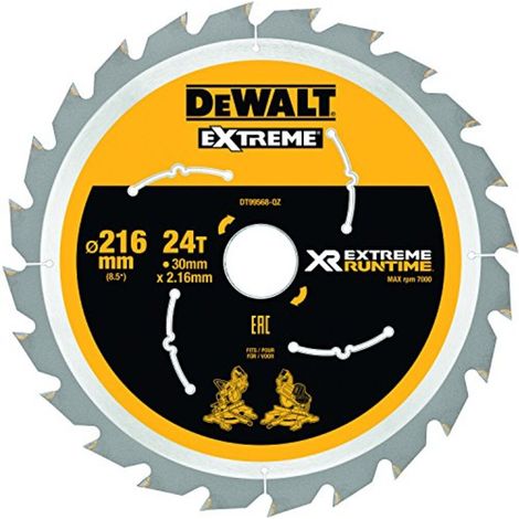 Kapp- und Gehrungssägeblatt 216x30 mm 24 Zähne XR Extreme runtime DEWALT - DT99568