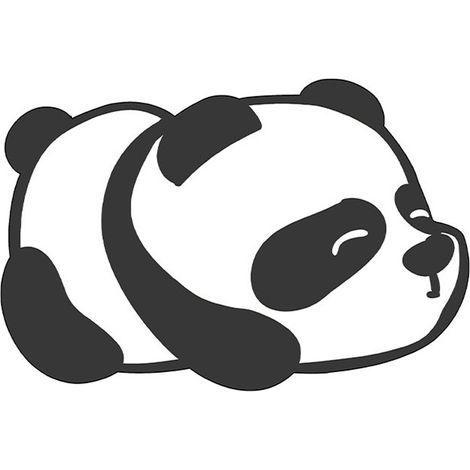 Tapis de bain mignon panda en dessin animé, tapis super absorbant, Panda endormi