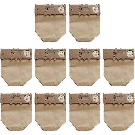 Lot de 10 sacs à poussière en papier pour aspirateurs Vorwerk VK130/VK131/FP130 (1/5)