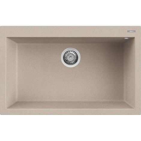 Lavello Elleci Incasso 1 vasca 79x50 Quadra 130 Granitek Avena LGQ13051