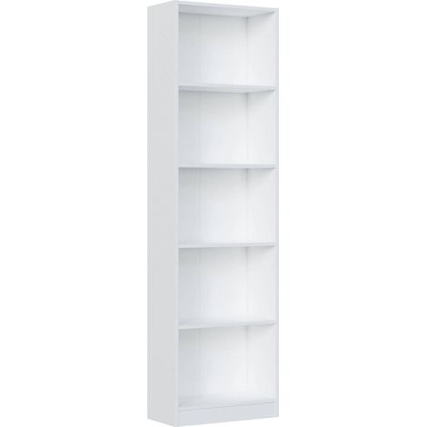 Libreria - Biblioteca Bianco 25x52x180h cm (1/8)