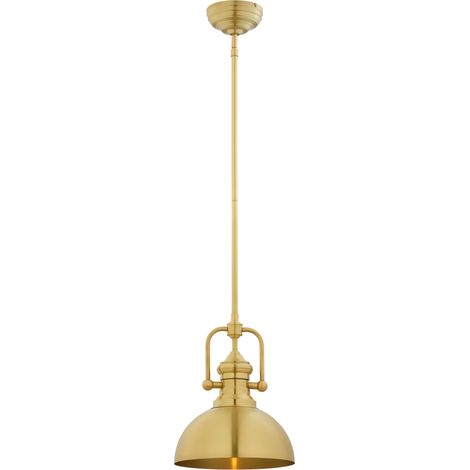 Lampada a sospensione industriale oro 1xE27 Jupiter Platino (1/3)