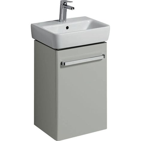Keramag Lavabo Lavabo Renova Nr. 1 Comprimo Nuevo 399x604x310mm Gris claro mate/gris claro alto brillo - 862046000