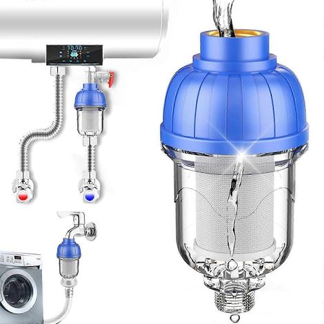 Préfiltre pour chauffe-eau avec filet en acier inoxydable 316 à essorage rapide, réutilisable, nouveauté 2024 (1/4)