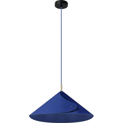 OSRAM Suspension  Decor Flip E14 Bleu 500mm, Lampe suspendue, Feutre, Acier, avec abat-jour réglable
