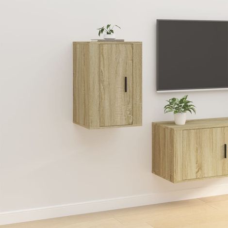 Mobile Porta TV a Parete Rovere Sonoma 40x34,5x60 cm vidaXL (1/5)