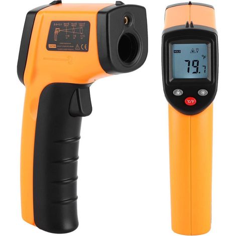 The GM320 infrared thermometer is a portable, high-precision, non-contact laser thermometer suitable for industrial testing, equipment repairs, and vehicle diagnostics.--BIEMMEDUE (1/5)