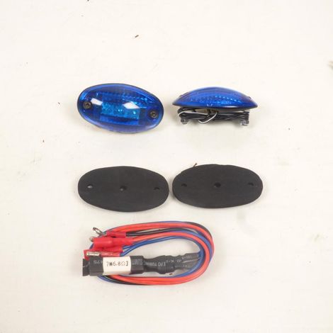 Paar blaue Seitenmarkierungsleuchten für Motorräder, Roller,