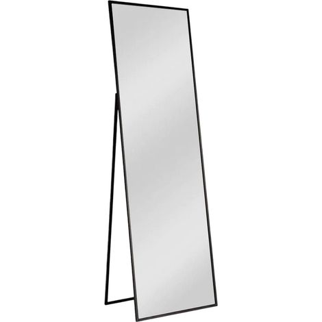 Espejo Ronzone, Forma Rectangular, 60x170h cm Negro