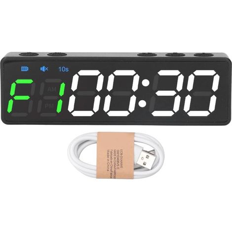 Timer of gymnastics portable Large display digital 12 modes drive Material rubber Compatible fitness (1/5)