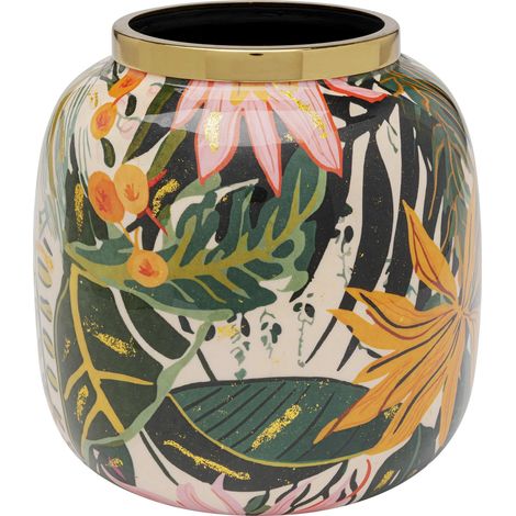 Vase Design Jungle Multicolore Hauteur : 17 cm Vase décoratif pour Fleurs Vase de Table pour Salon (1/5)