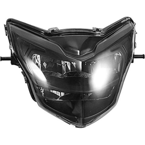 1 couleur : Noir fumé. Matériau : Plastique. Compatible avec Yamaha LC135 V2. (1/5)