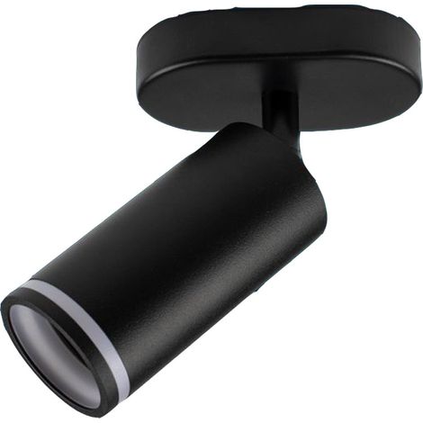Applique plafoniera orientabile da soffitto o parete 1 diffusore lampada attacco GU10 per bagno soggiorno bianco o nero (1/5)