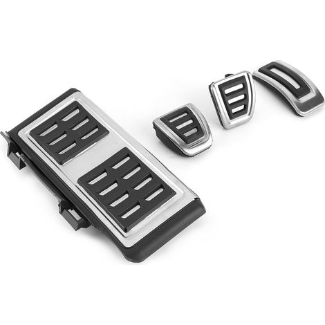 4 Plaques Pédale Accélérateur en Acier Inoxydable Antidérapant Repose-Pied pour Voiture Manuelle (1/3)