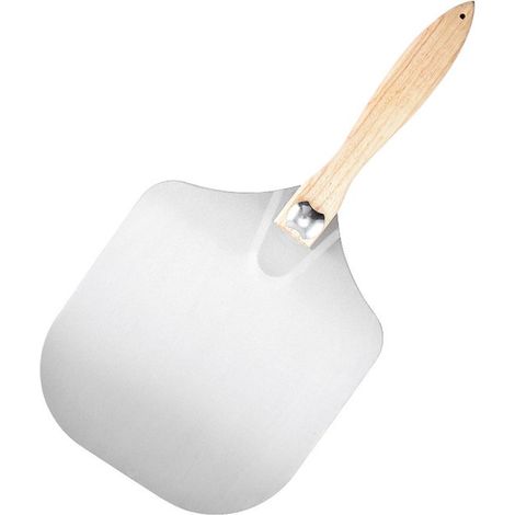 Pizzaschieber 30 cm – großes Aluminiumblatt, stabiler, klappbarer Holzgriff (1/5)