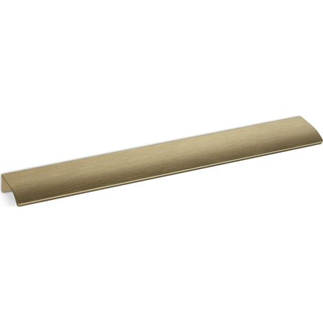 Griffleiste BLANKETT ALEX 300 x 18 x 42 mm Aluminium Messingoptik gebürstet