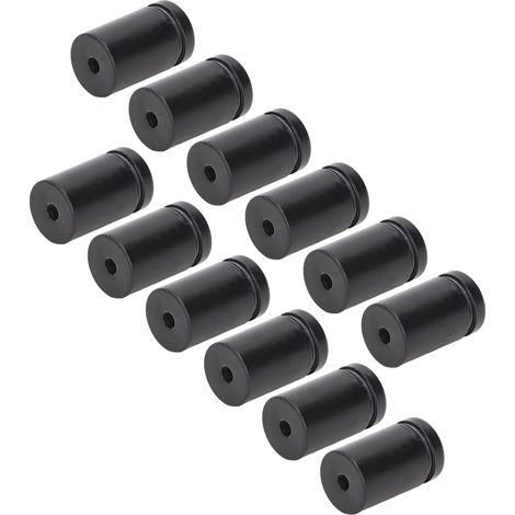 Lot de 12 vis d'entretoise en acier inoxydable pour fixation murale de panneaux publicitaires. (1/5)