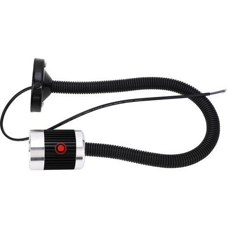 3W AC220V Industrielle LED-Maschinenlampe, flexibler Schwanenhals mit rundem Magnetfuß, Werkstattbeleuchtung für CNC-Drehmaschinen und Werkzeuge (1/5)