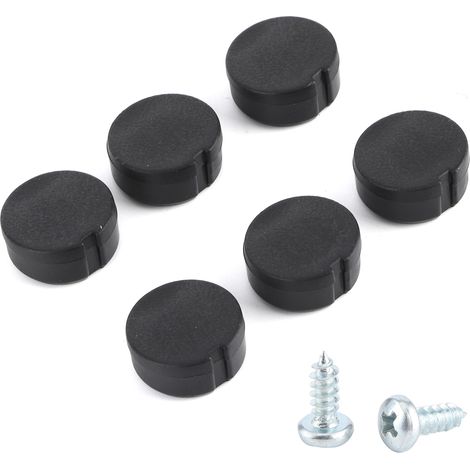 6 cápsulas protectoras para los umbrales de las puertas de la VW Transporter Kombi T5, T5.1 y T6 - Juego de 6 piezas en color negro