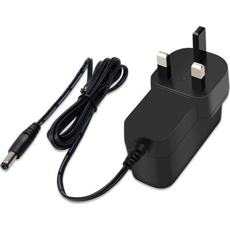Adattatore di alimentazione da 12 V CA 100-240 V a CC 12 V 1 A, caricabatterie di ricambio con spina UK per strisce LED, audio/video, connettore jack da 2,1 mm x 5,5 mm. (1/5)