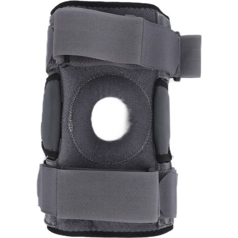 Genouillère amovible pliable résistante à l'usure pour basketball football course protection gris XL (1/5)